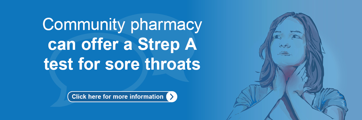 Community pharmacy can offer Strep A test for sore throat